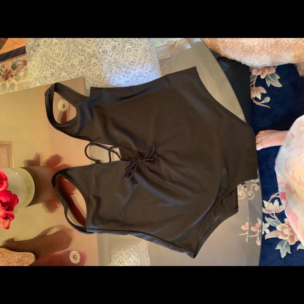 Black One Piece Bathing Suit